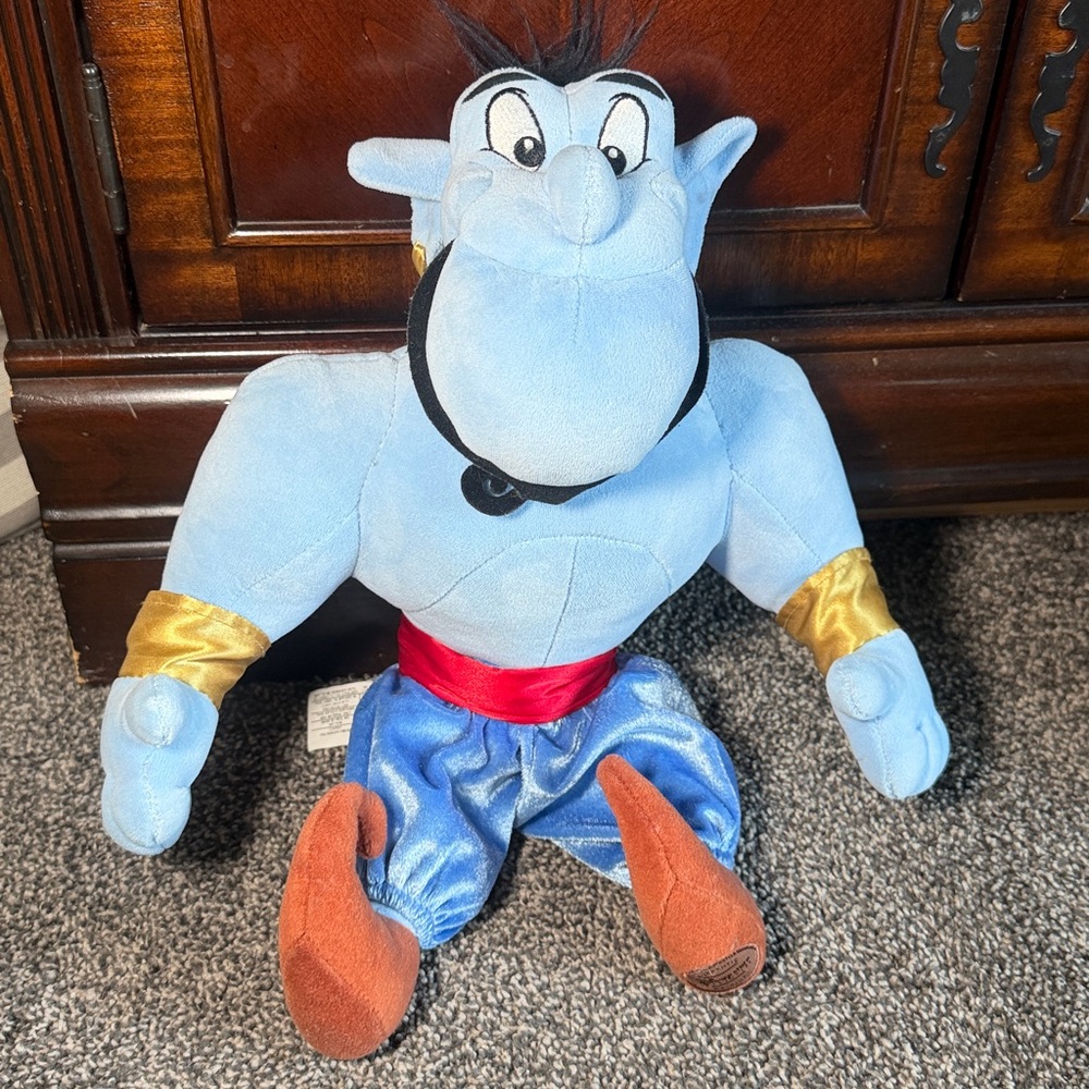 Disney Store Aladdin Genie Plush Stuffed Doll